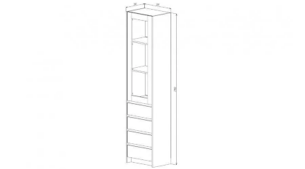 Буфет Бостон, дуб Вотан 